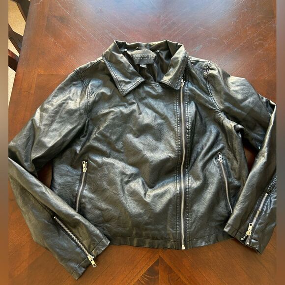 FOREVER 21 plus women's jacket size 2X black - Picture 1 of 5